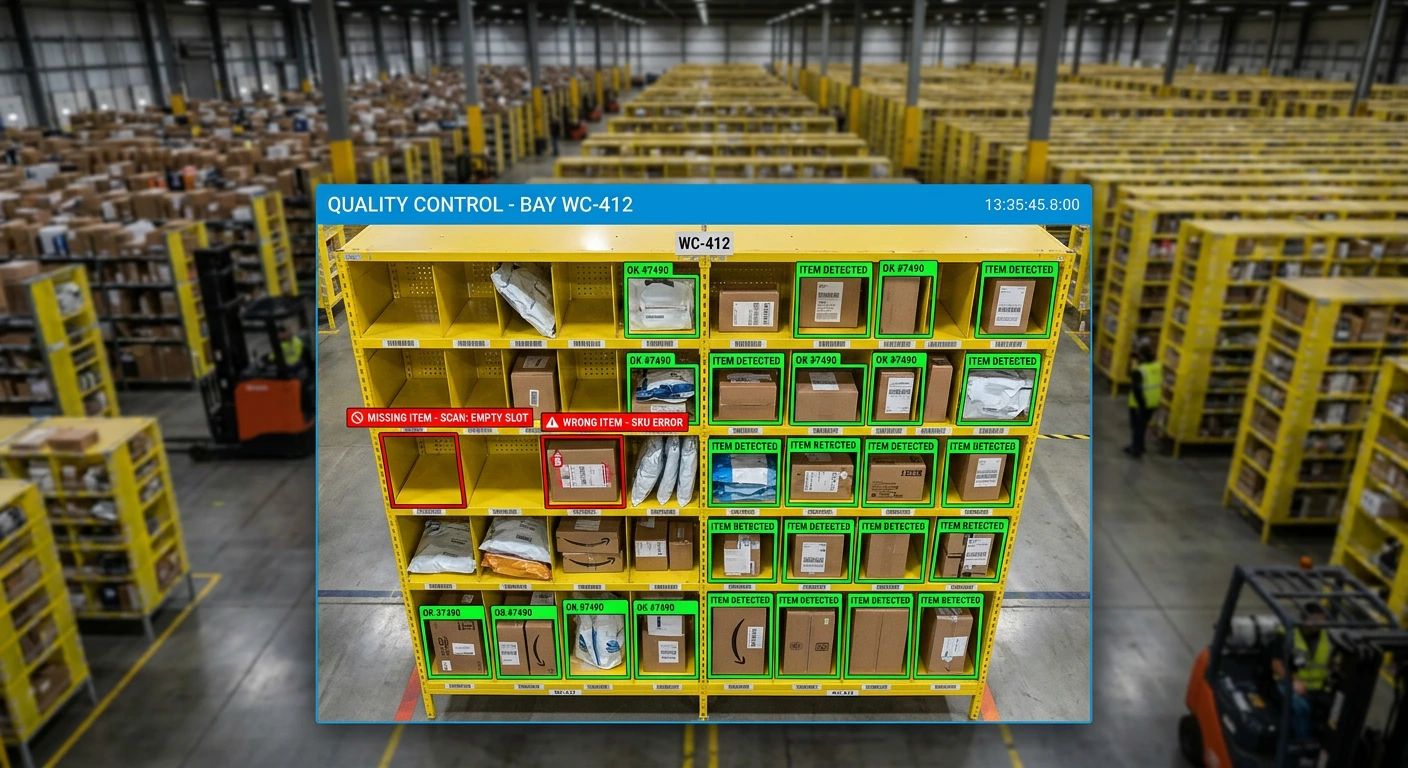 Dendri Design AI warehouse quality control system in operation
